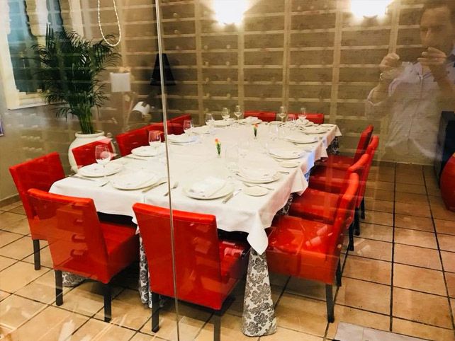 Restaurante Paredes mesa privada para cena